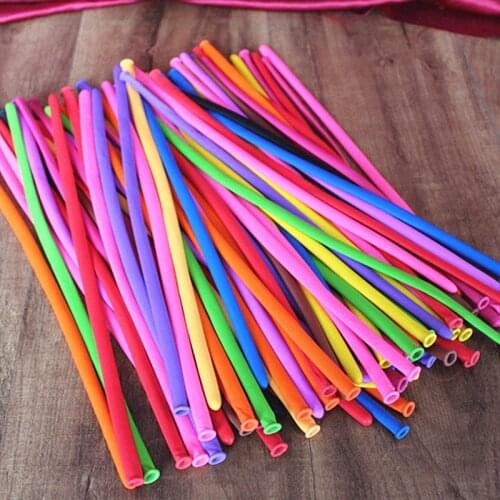100pcs Long Magic Balloon Weaving Balloon DIY Wedding Ceremony Birthday Party Decoration Modeling high quanlity Balloon MixColor