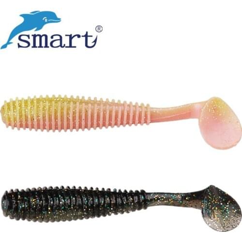 15Pcs Soft Bait 7.5cm 2.8g T-tail Worm Fishing Lure Isca Artificial Para Pesca Grub Silicone Baits Leurre Souple Peche