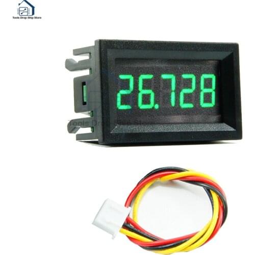 3 Wire DC 0-33.000V 0-33V Digital Voltmeter 5-Digits bit High Precision Voltage Meter Tester Red/Blue/Green