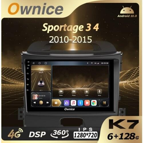 6G+128G Ownice Android 10.0 Car Multimedia Radio for Kia Sportage 3 4 2010 - 2015 2Din GPS Navigation Audio Head unit 4G LTE 360