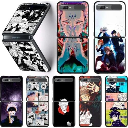 Guscio Phone Case For Samsung Galaxy Z Flip 3 5G Hrad Case Capa Shell Cover Fundas Jujutsu Kaisen Anime