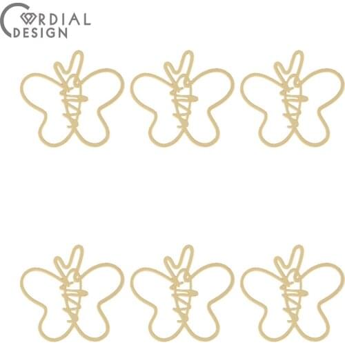 Cordial Design 100Pcs 29*31MM Jewelry Accessories/Pendant/Butterfly Shape/DIY Charms/Hand Made/Jewelry Findings & Components