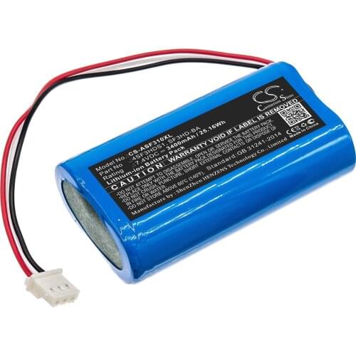 CS 3400mAh / 25.16Wh battery for ALPSAT Satfinder Spare Part 3HD 4SF3HDS1, SF3HD-BA