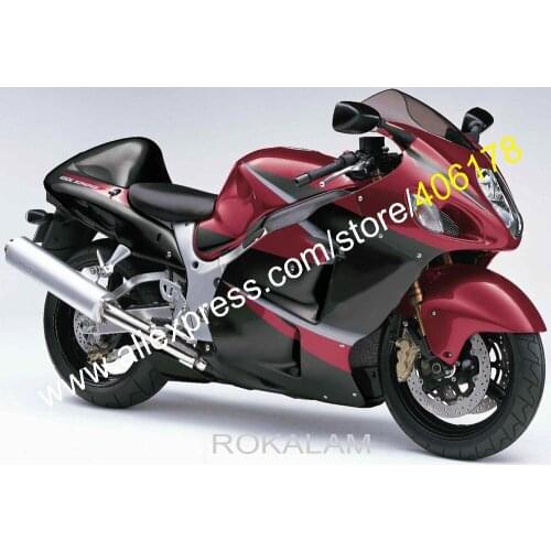For Suzuki Hayabusa GSXR-1300 99 00 01 02 03 04 05 06 07 GSX-R1300 GSXR 1300 Dark Red Fairings (Injection Molding)