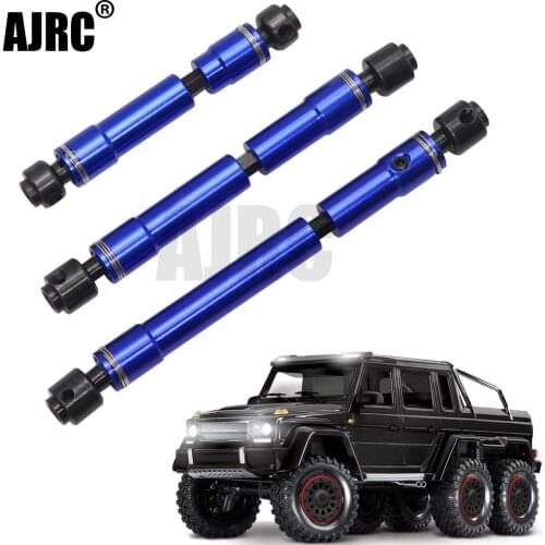 3pcs Metal Transmission Shaft CVD 75mm/103mm/128mm For 1/10 RC Crawler Car Defender Traxxas TRX4 TRX6 G63 6X6 Accessories Parts