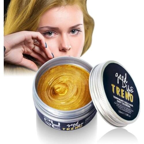 Natural Hair 7 Colors Products Wax Dye One-time Molding Paste Party Hair Dye Style Styling Cream