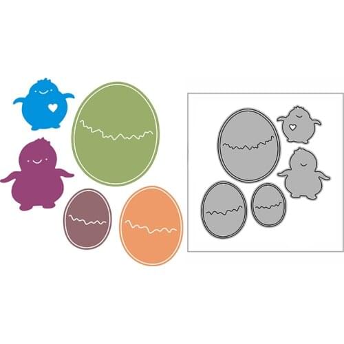 New Chick Eggshell Craft Embossing Mold 2021 Metal Cutting Dies for DIY Decorative Scrapbooking Album Card Making No Stamps