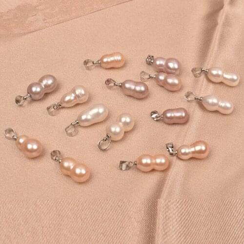 Wholesale 100pcs/lot HOT CHEAP Big Size Irregular Shape Real Freshwater Pearl Pendant Jewelry Nice Party Wedding Gift