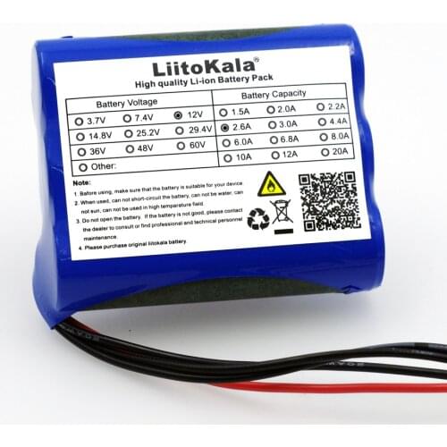 12V 2.6ah 18650 12.6 V 2600 mAh + PCB protection lithium battery board