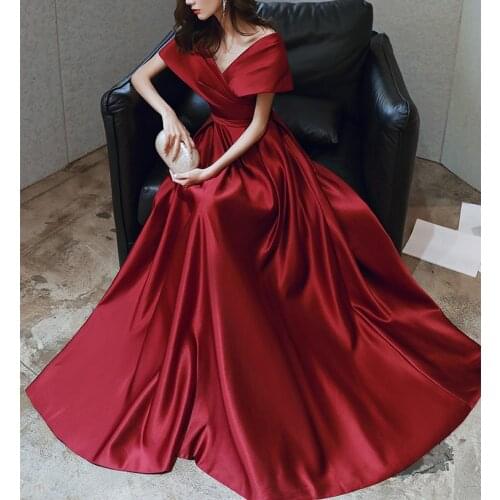 Christmas Dress Women Red Burgundy Elegant Sexy Off Shoulder Long Dresses Club Night Party Loose Maxi Dress Bodycon Vestidos New