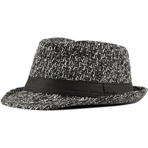 British Style Fedora Hats for Men Autumn Winter Casual Trilby Hats Casual Knitted Derby Jazz Hats Classic Retro Men Hats CL143