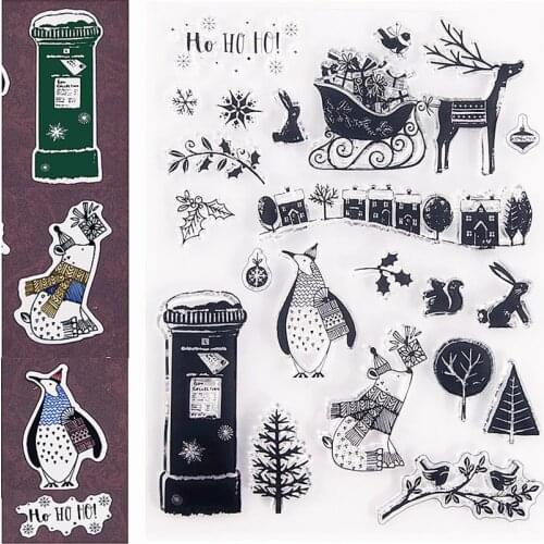 15x20.5cm Easter animals Transparent Clear Stamps Silicone Seals Roller Stamp DIY scrapbooking photo album/Card Making