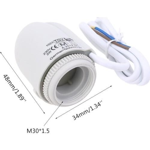 Thermal Actuator 230V Normally Closed M30x1.5 for Radiant Floor Heating Manifold M89B
