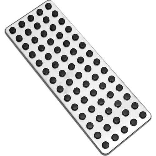 Top!-Steel Footrest Foot Rest Dead Pedal Pad Cover for Mercedes Benz A B C E S CLS SLK CLA GLA GLK ML G GL Series Car Styling