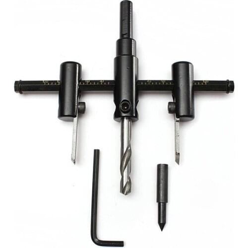 120mm/200mm/300mm Adjustable Plane Type Core Drill Bit Alloy Blade Drill Woodworking Cutter DIY Tools Hole Opener Cutter Holesaw