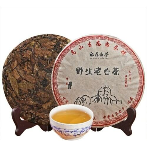 2015 Fuding Wild Old White Chinese Tea High Mountain Bai Chinese Shou Mei Loose Leaf 350g