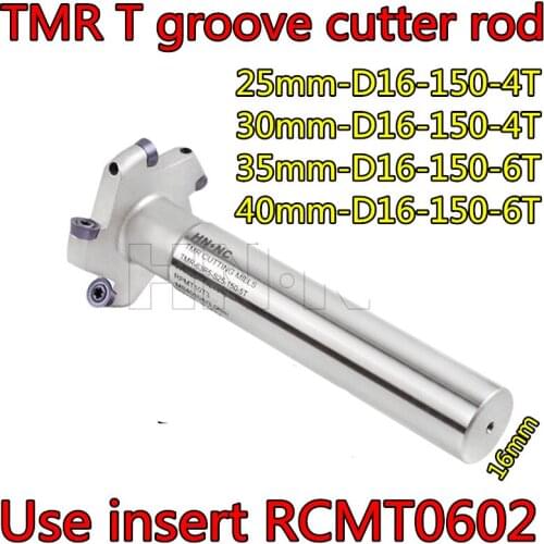 25mm 30mm 35mm 40mm thickness 6mm Use insert R3 = RCMT0602 TMR T groove cutter rod