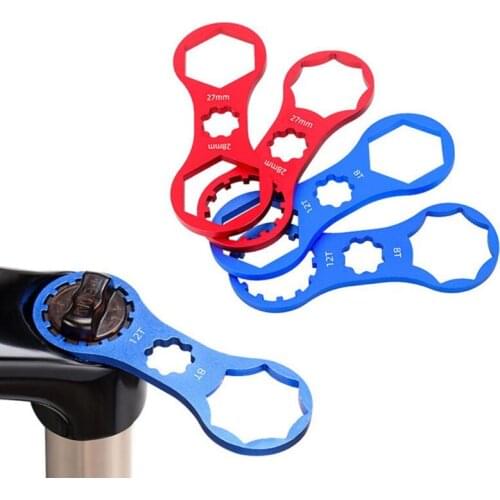 Aluminum Bicycle Front Fork Repair Tool For SR Suntour XCR/XCT/XCM/RST MTB Bike Front Fork Cap Wrench Disassembly Tools
