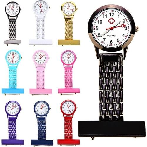 Women Girl Stylish Metal Quartz Analog Brooch Medical Nurse Fob Watch Gift nurse watch watch ladies women doctor Medical