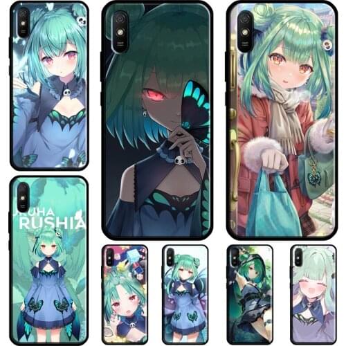 Uruha Rushia Hololive Girl Case For Redmi Note 10 Pro Cover For Redmi Note 9 8 Pro 8T 9S Coque For Redmi 9C 9A 9T 8A 7A