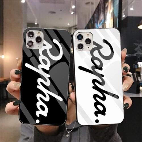 YJZFDYRM Rapha Road Bicycle Racing Sky Logo Phone Case Tempered Glass For iPhone 11 Pro XR XS MAX 8 X 7 6S 6 Plus SE 2020 case