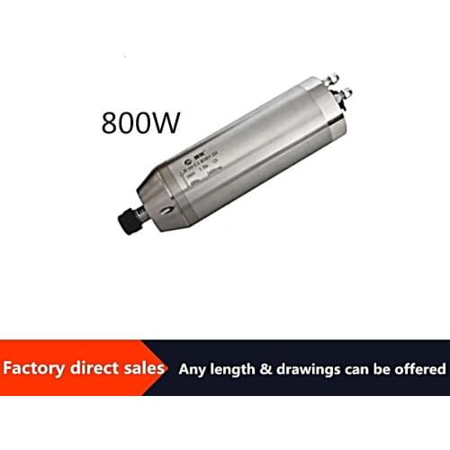 CNC 800W 1.5KW Water cooling Spindle Motor 220V 65mm 80mm ER11 ER16 water-cooled spindle Engraving Milling Machine