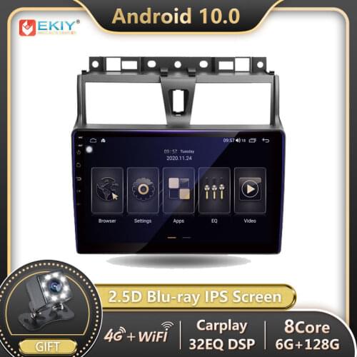 EKIY 8 Core 6+128G Android 10 For Geely Emgrand EC7 1 2016-2018 Car Radio Multimedia Player Navigation GPS Stereo no 2 DIN DVD