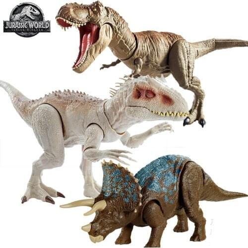 Original Jurassic World Competitive Tyrannosaurus Rex Dinosaur Model Action Figure Kid Toys for Children Triceratops Pterodactyl