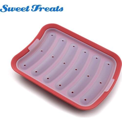 Sweettreats Sausage Making Mold Silicone Burger Hot Dog Maker Mould With 6 Patty Makers Microwave Oven Safe New Sausage Maker