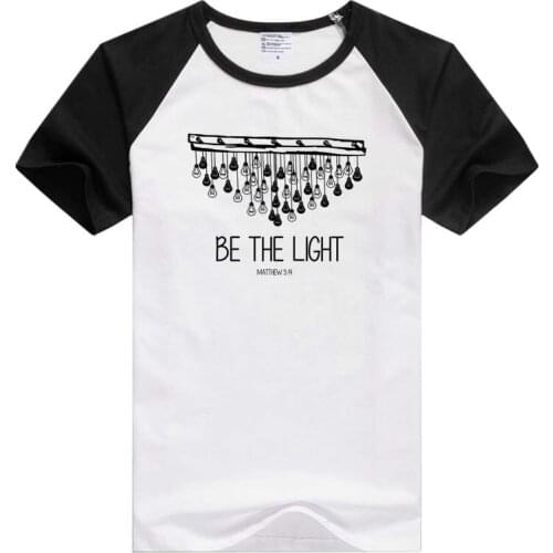 Be the Light - Matthew 514 short sleeve casual Men/Women T-shirt Comfortable Tshirt Cool Print Tops GA454