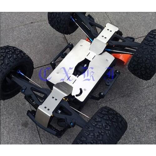 Stainless Steel HD chassis shield skid plate kit for Team Magic TM BES E6 E62 E63