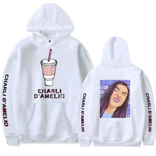 Hot Sale Charli Damelio Merch Hoodies Sweatshirts Men/Women Autumn Winter Hooded Harajuku Boy/Girl Dropshipping Clothing
