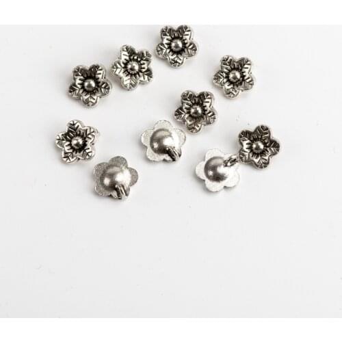 Small Flower DIY Alloy Pendant For Crafts Charms Jewelry Findings & Components For Jewelry Making #JZ123