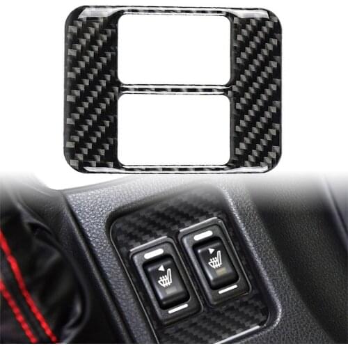 Carbon Fiber ABS Car Center Console Heating Button Trim Cover For Subaru BRZ Toyota 86 2013 2014 2015 2016 2017