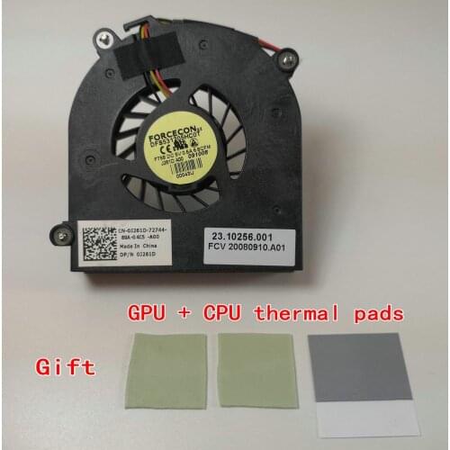 New Original Laptop CPU Heatsink Cooling Fan For Dell Studio 14 1435 1436 PP24L Cooler Fan DFS531205HC0T F758 J261D 23.10256.001