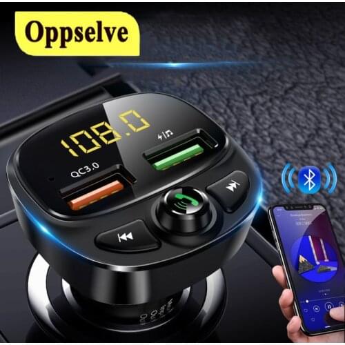 USB Car Charger Bluetooth FM Transmitter QC Quick 3.0 Charge Fast Charger for Phone Xiaomi Samsung iPhone Huawei QC3.0 Car Kit