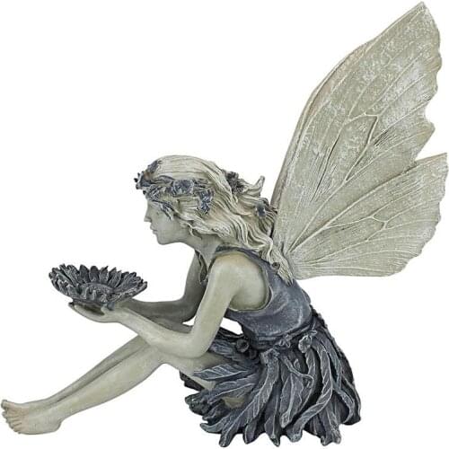 Fairy Angel Sunflower Resin Statue Garden Desktop Ornaments Premium Resin Crafts Figurine Garden Decoration Sculpture Decor