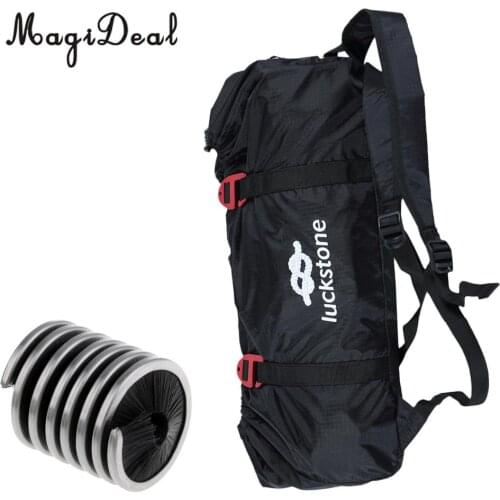 Ultralight Rock Climbing Rappelling Rescue Rope Cord Carry Bag Ground Mat + Rope Brush for Outdoor Caving Wall Equipment