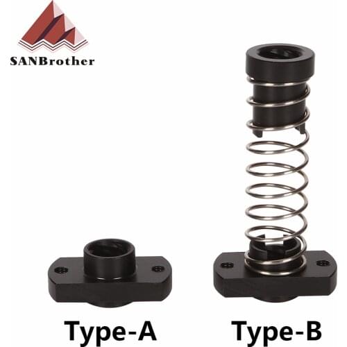 3D Printer Z Axis Trapezoid Motor Screw Nuts T8 Nut POM Nut Lead 8mm Pitch 2mm For Creality CR10 CR-10S Ender-3 Lead Screw
