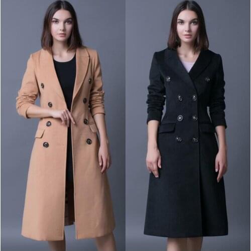 YIYELANZHOU Women's Cashmere Coats