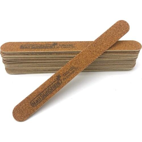 10pcs Brown Wooden Nail File Manicure Buffering Block 120/180 Nail file Washable Sandpaper Polishing For UV Gel Varnish Tool