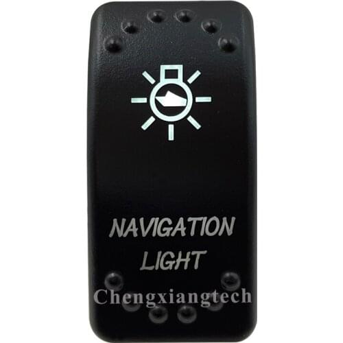12v/24v Car Boat NAVIGATION LIGHT Rocker Switch White Led 3 pin spst on-off Replacement for Carling ARB STYLE Waterproof IP66