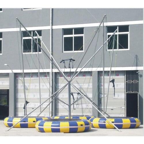 4 in 1 bungee trampoline, unmobile, not need screw fixed into the ground* USA jumping mat* CE certified