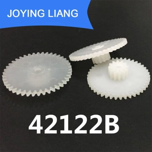 42122B 42122.5A 0.5M Gear OD=22mm Z42+ Z12 Teeth Double Plastic Gears Toy Accessories 10PCS/LOT