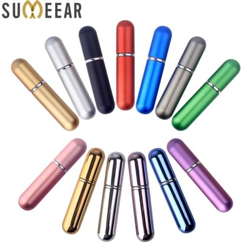 5ml perfume bottles atomizer Refillable Spray Empty Perfume Bottle Easy Used Aluminum Glass Mini Scent Bottle