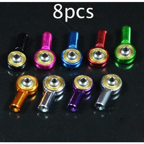 8 Pcs Metal Ball Connectors Dog Bone Aluminum Alloy Shock Absorber Suspension Accessories 15334 for Tamiya Mini 4WD Car Model