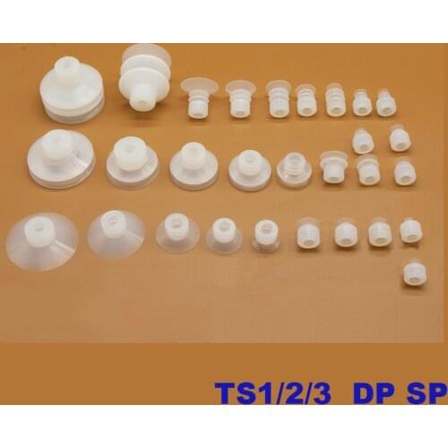 Free shipping Robot accessories DP SP suction cup Silicone nozzle Industrial TS1/2/3 layers of vacuum silica gel Powerful sucker