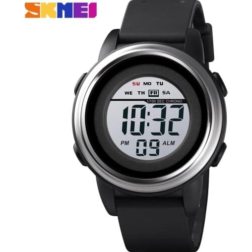 SKMEI Outdoor Sports Watches Men Waterproof Countdown Digital Watches LED Military Wristwatches For Women Man Clock reloj hombre