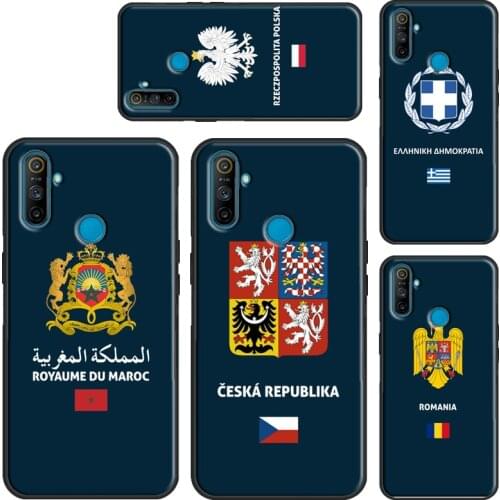 Greece Poland Venezuela Flag Case For Realme 7 6 Pro GT Neo C11 C3 Q3 8 Pro Back Cover For OnePlus 9 Pro Nord 7T 8T