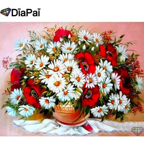 DIAPAI 5D DIY Diamond Painting 100% Full Square/Round Drill "Flower landscape" Diamond Embroidery Cross Stitch 3D Decor A22942
